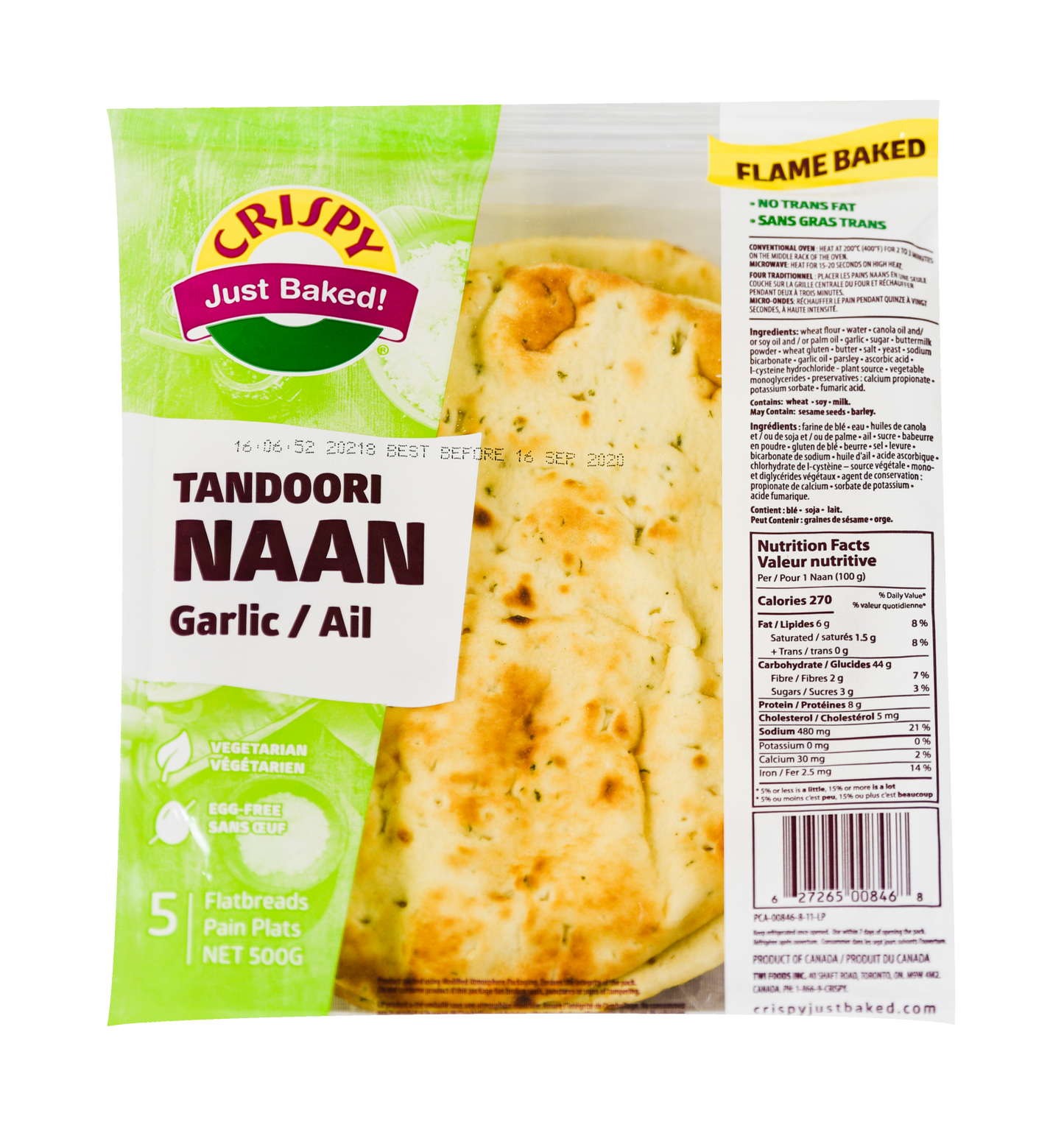 CRISPY NAAN GARLIC TANDOORI