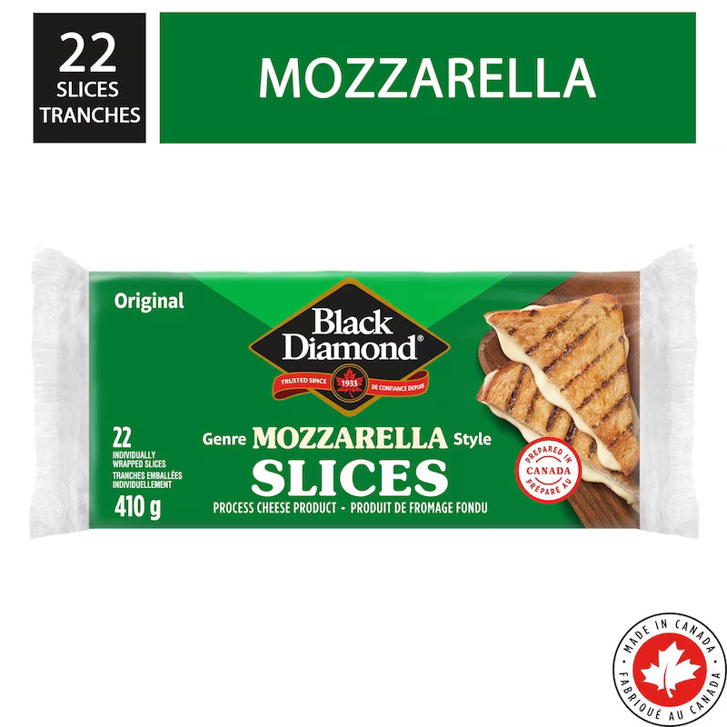 BLACK DIAMOND SLICES CHEESE MOZZARELLA