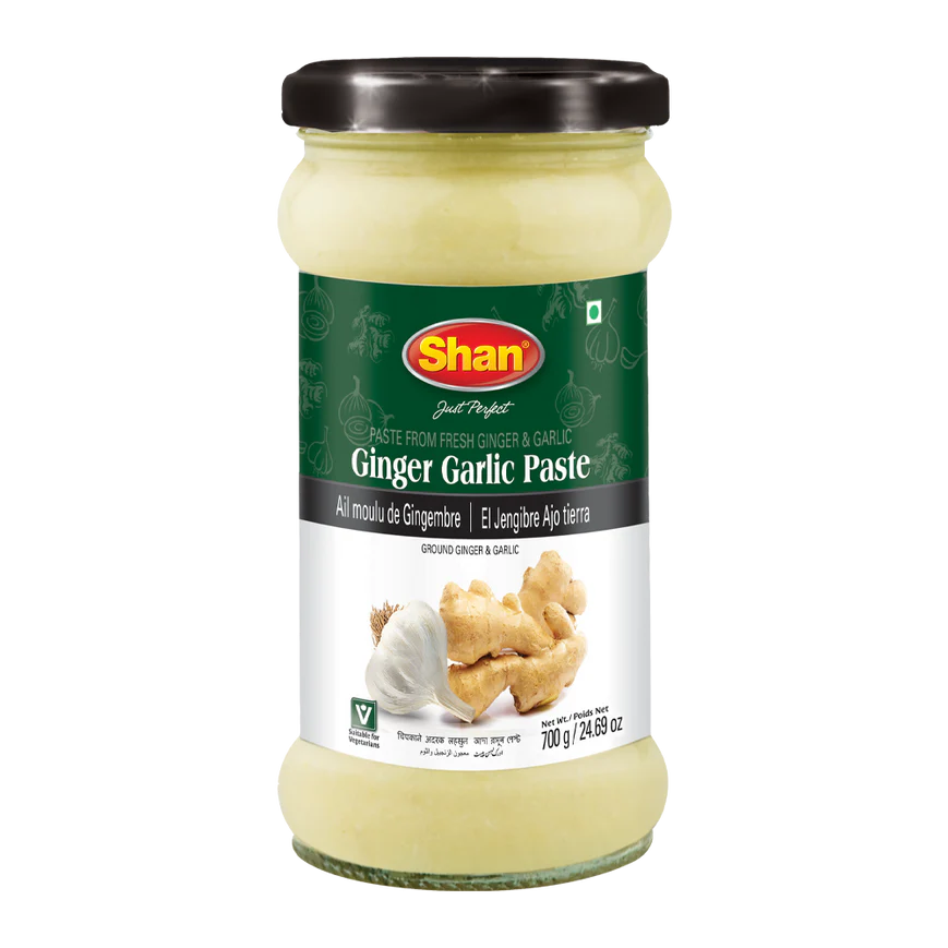 SHAN PASTE MIX GINGER and GARLIC GLASS JAR
