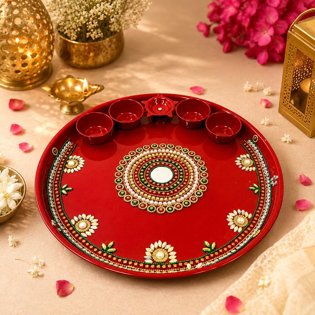 DECORATED THAALI(12 INCH)