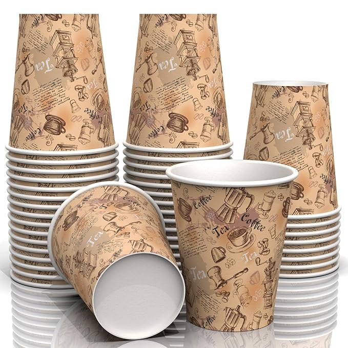 CF 8OZ HOT CUPS 50 PC