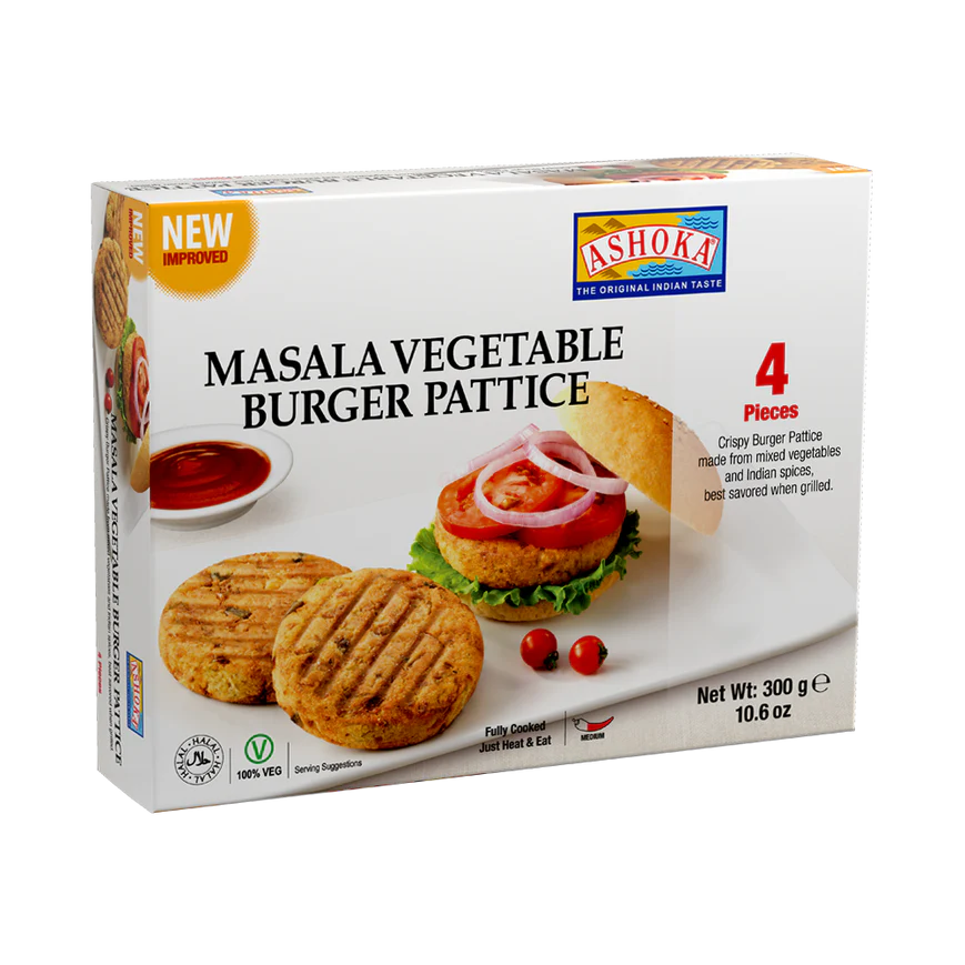 ASHOKA FRZ MASALA VEGETABLE BURGER PATTIES