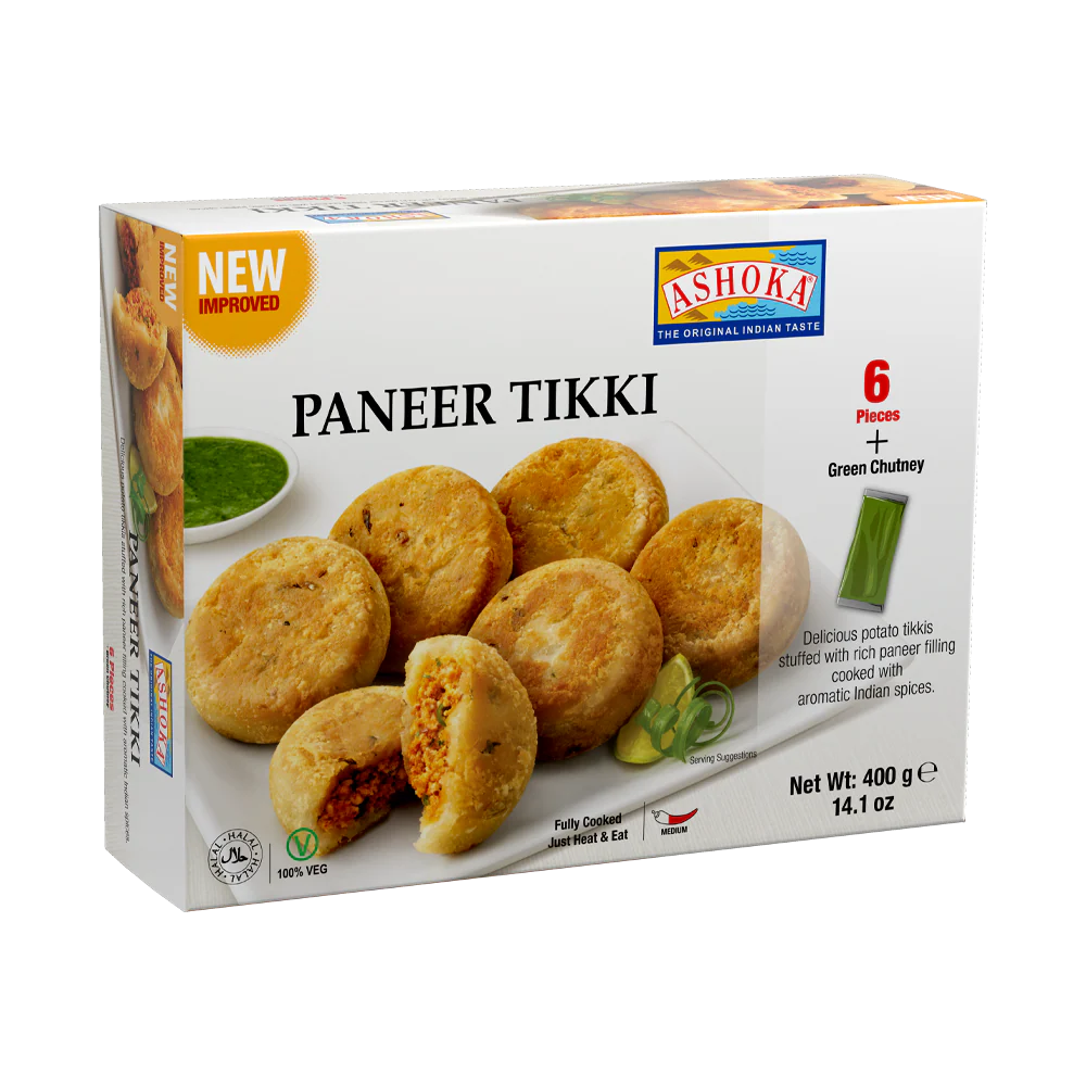 ASHOKA FRZ TIKKI PANEER WITH GREEN CHUT