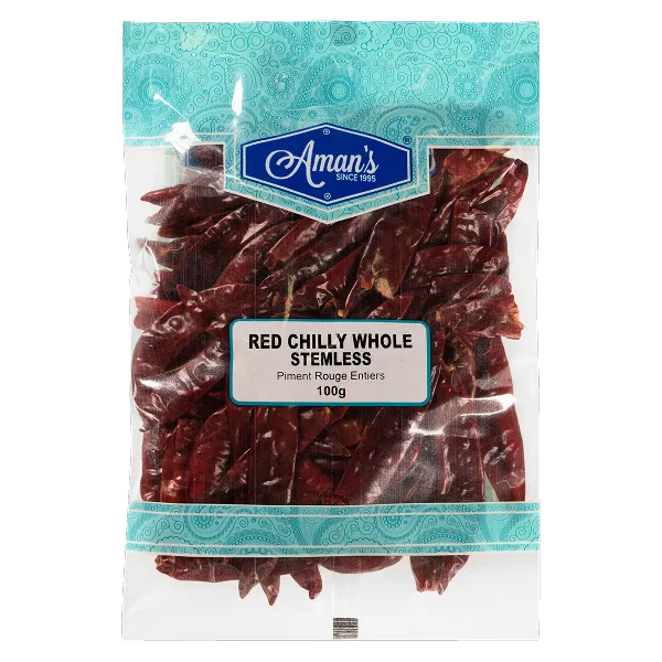 Aman's Red Chilli Whole Stemless