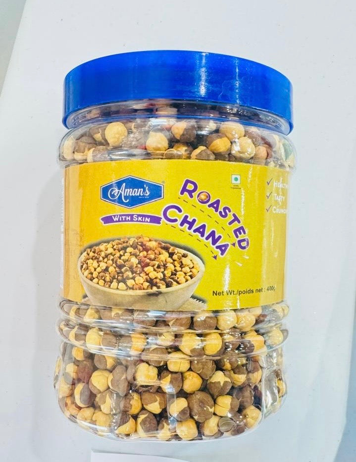 Aman's Roasted Chana w/ Skin in jar