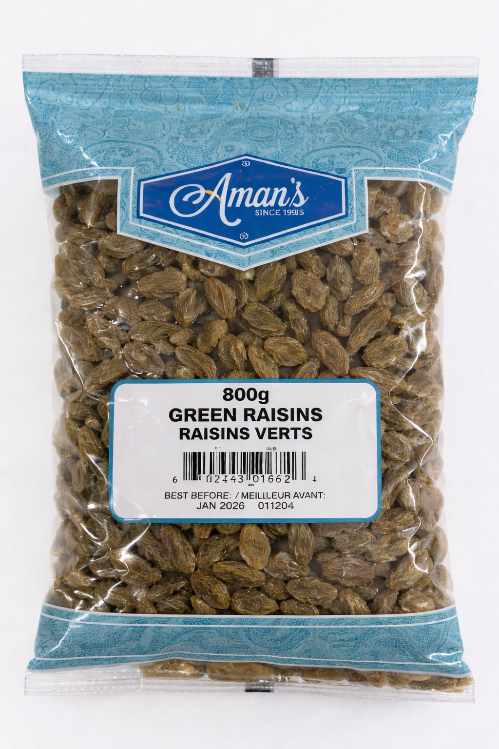 Aman's Green Raisins