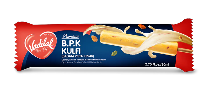 Vadilal Cylindrical Kulfi Badam Pista Kesar