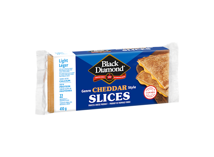 BLACK DIAMOND CHEESE SLICES LIGHT CHEDDAR