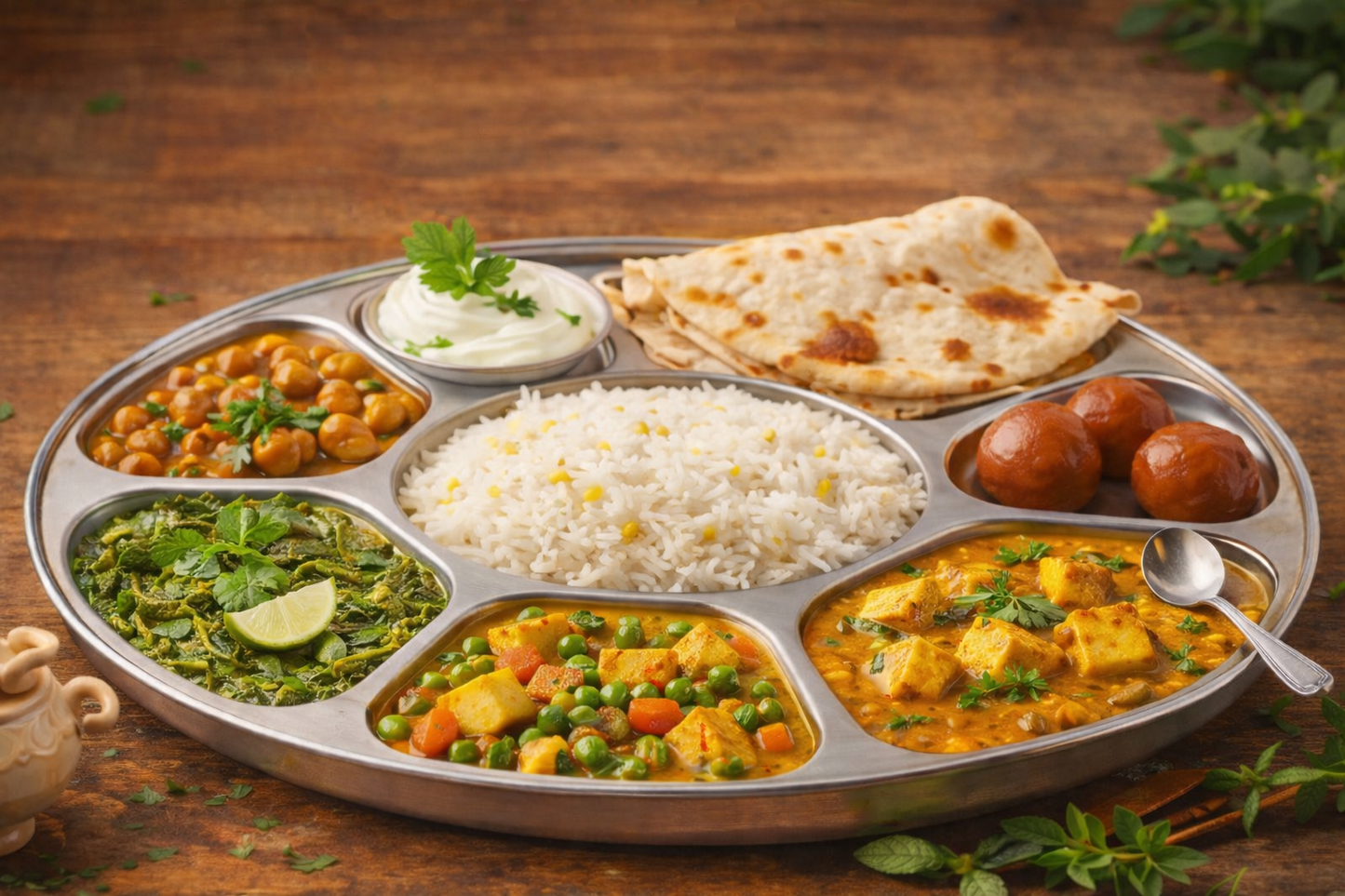 VEG THALI 6 DISHES COMBO