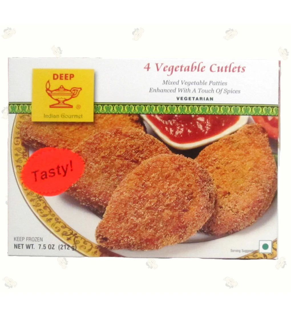 Deep F A Veg. Cutlets 4pc