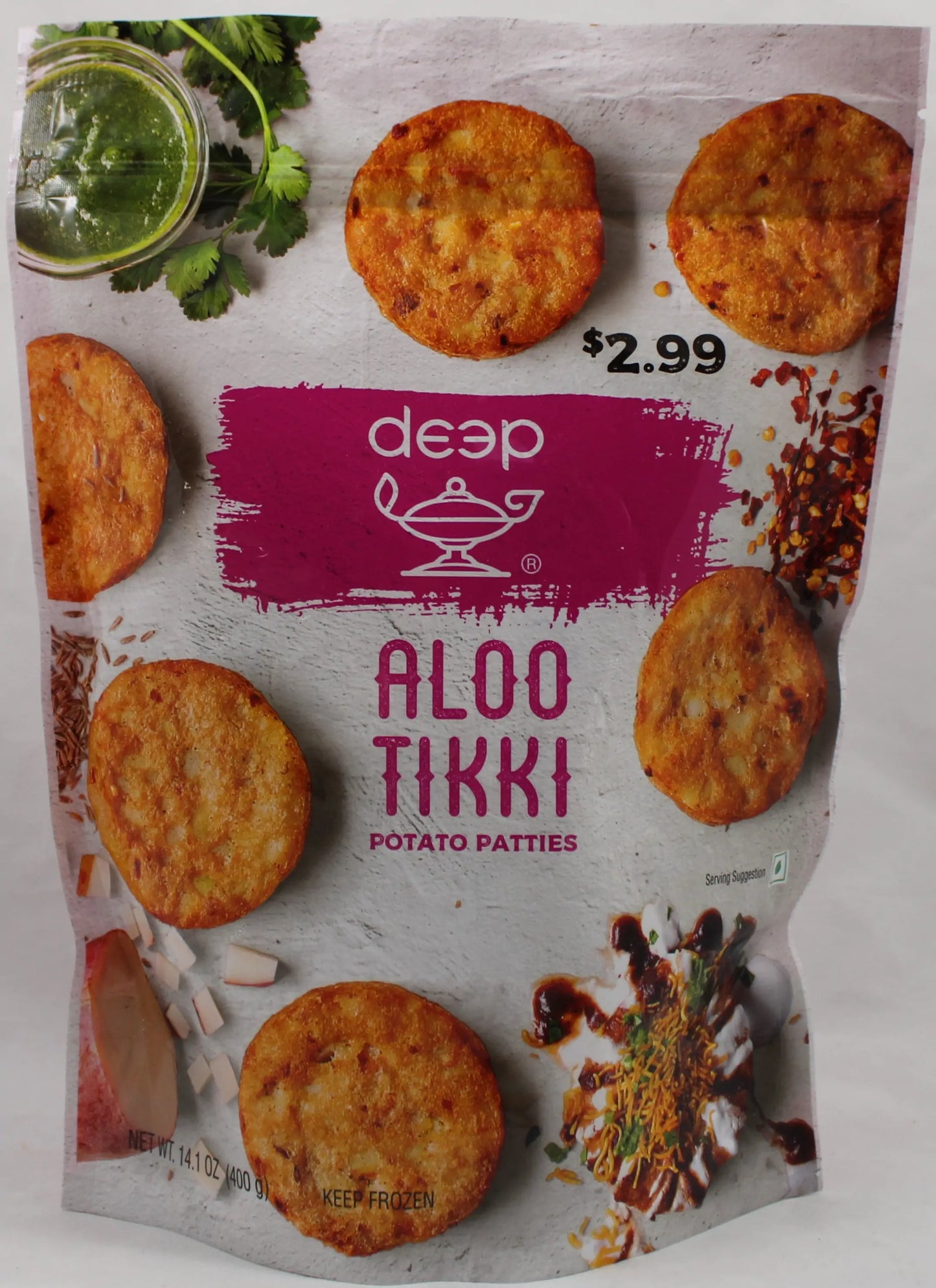 Deep F B Aloo Tikki