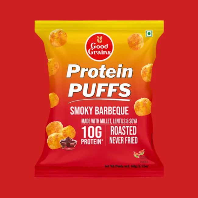 GOOD GRAINS PROTEIN PUFFS - SMOKY BARBEQUE