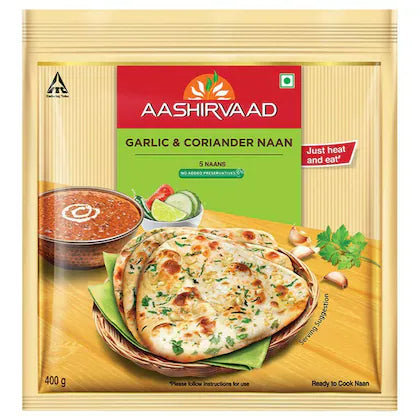 ITC Tandoori Garlic & Coriander Naan (5 Pcs)