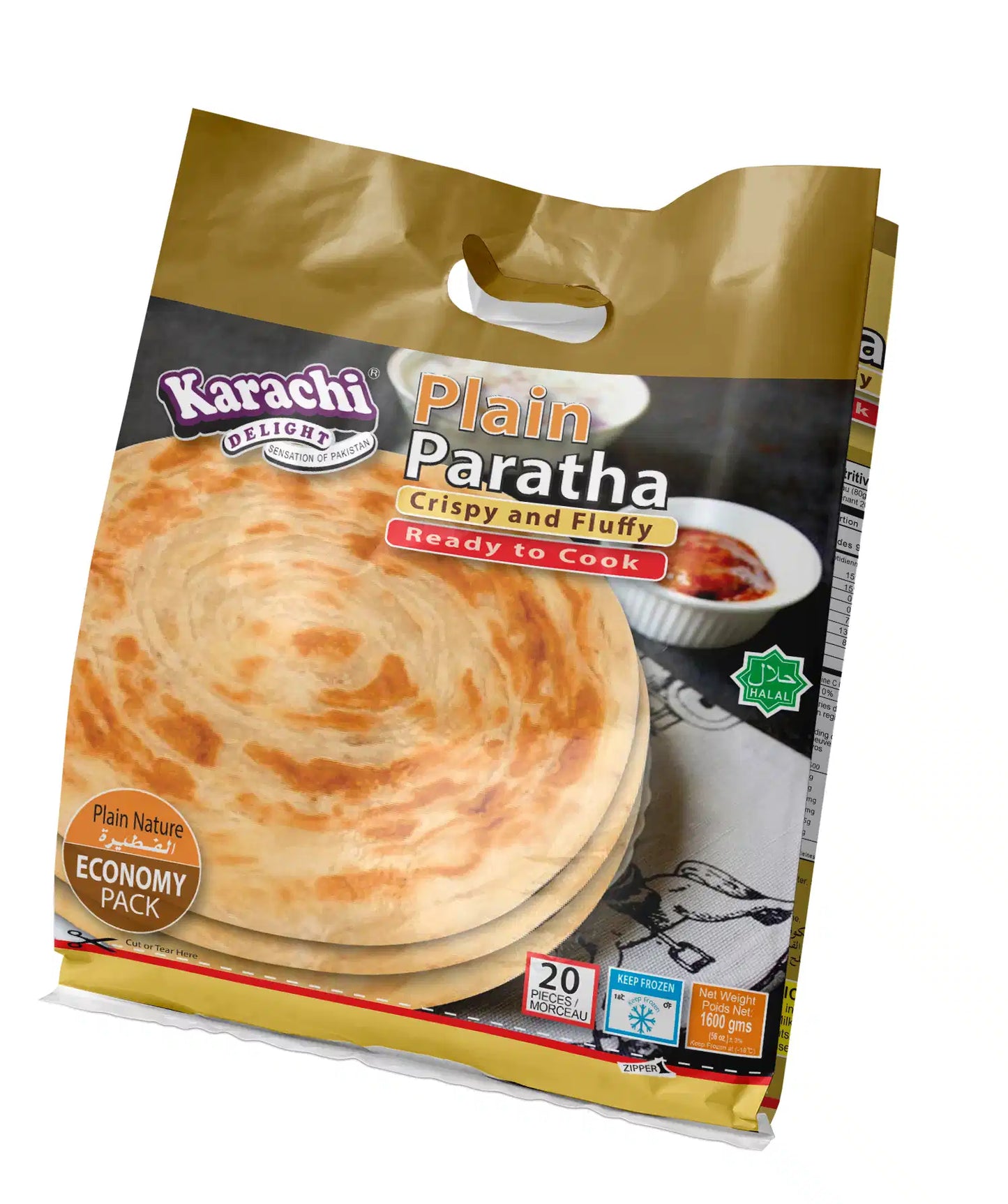 K.D PLAIN PARATHA BLK
