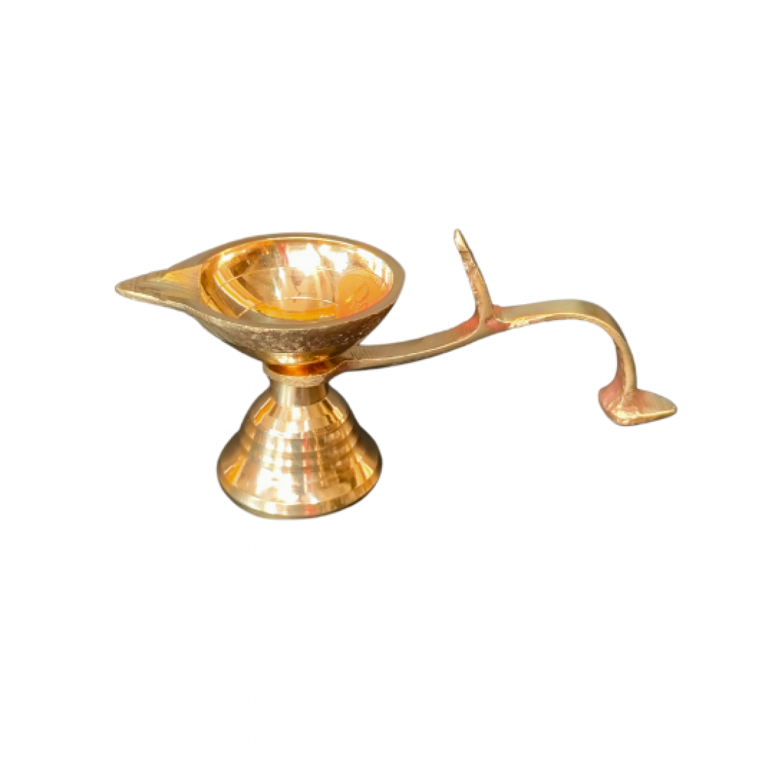 MEGH POOJA - BRASS SINGLE AARTI DIYA