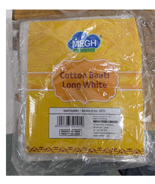 MEGH POOJA - WHITE COTTON BAATI LONG