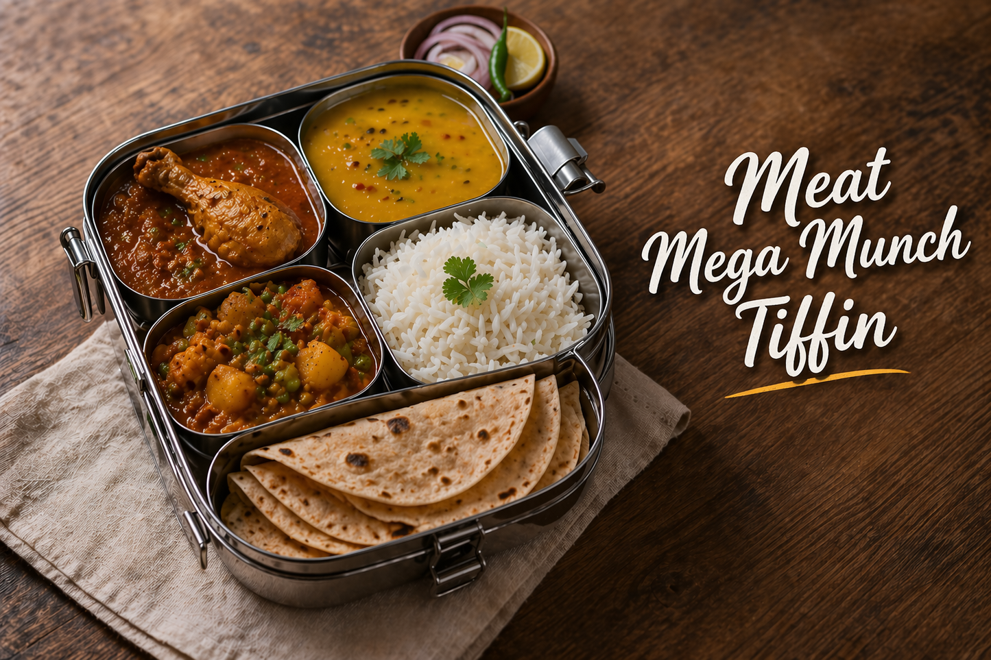 Meat Mega Munch Tiffin