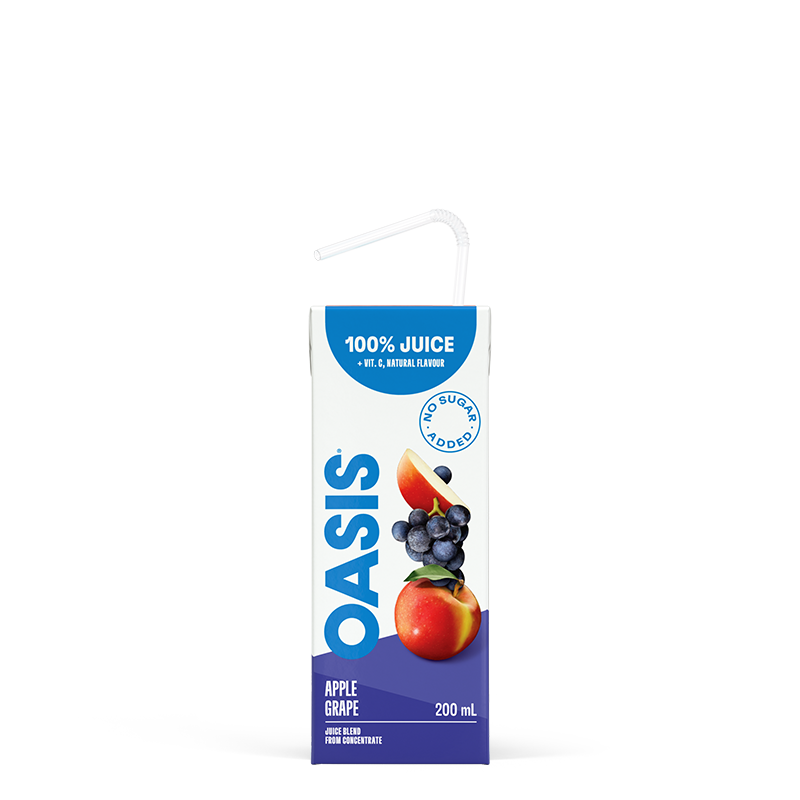OASIS JUICE GRAPE APPLE PLAS