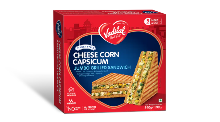VADILAL CHEESE CORN CAPSICUM SANDWICH