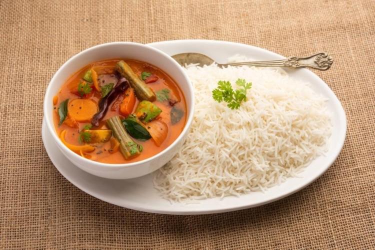 Veg Curry with Rice