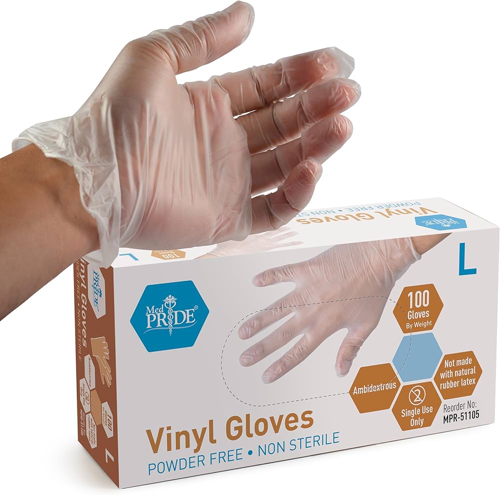 VINYL GLOVES BOX LARGE