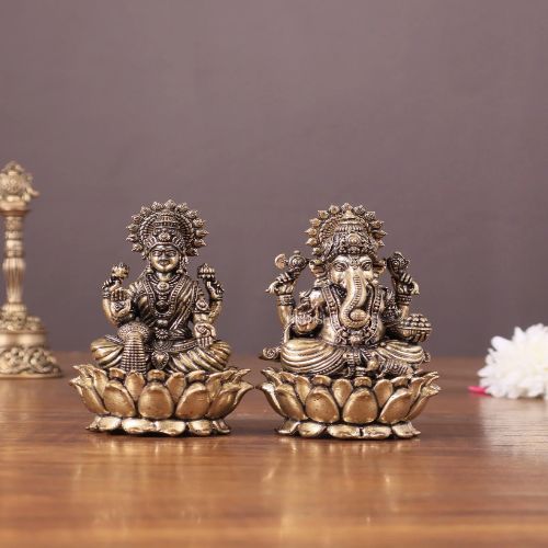 METAL LAKSHMI GANESH SMALL(EACH)