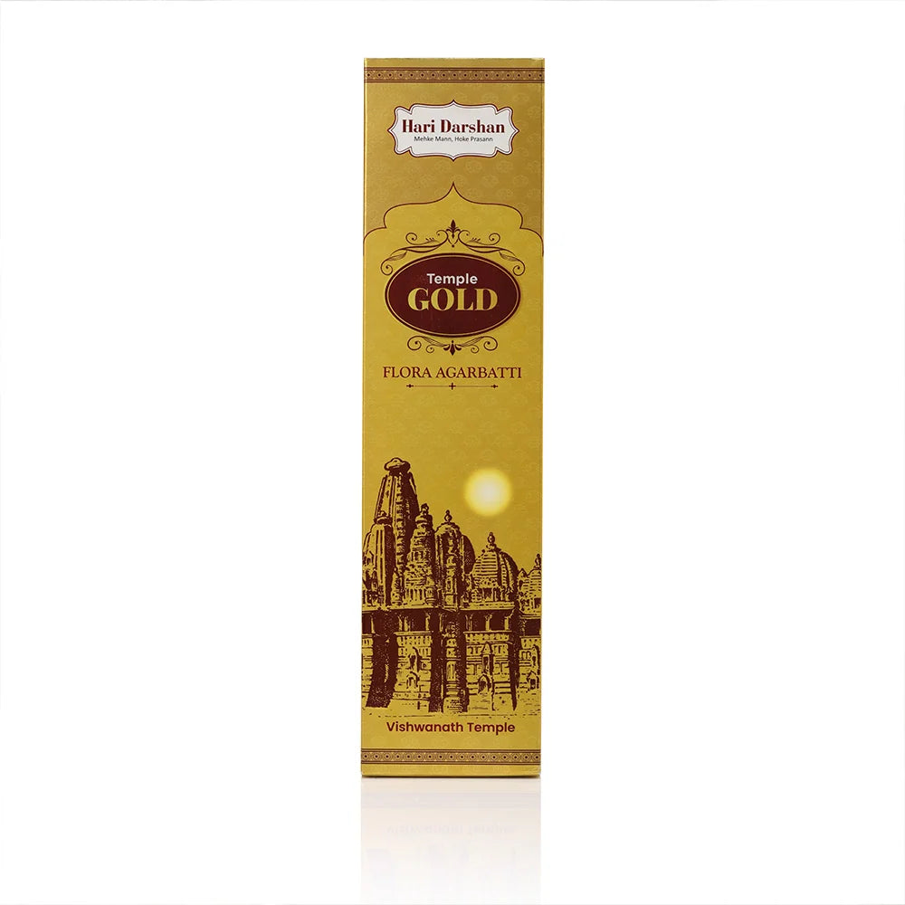 HD TEMPLE GOLD INCENSE STICKS(12 PC)