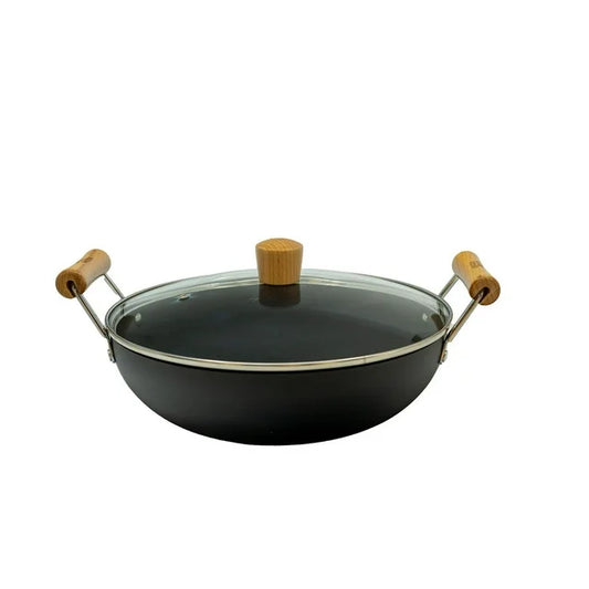 Verka Anodised Iron Karahi 28cm with Lid