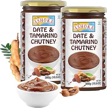 ASHOKA CHUTNEY DATE AND TAMARIND IN GLASS BOTTLES