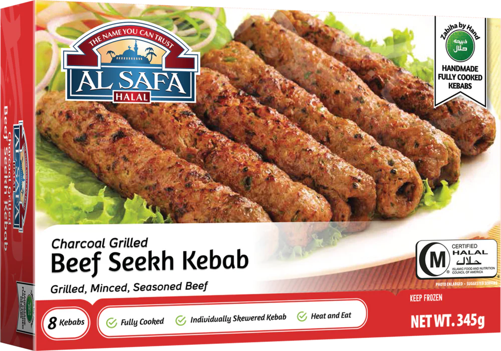ALSAFA Charcoal Grilled Beef Seekh Kebab