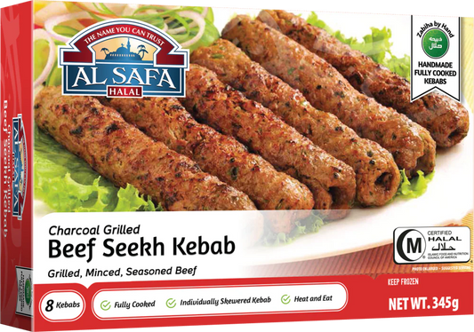 ALSAFA Charcoal Grilled Beef Seekh Kebab