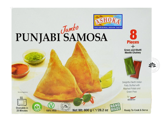 ASHOKA FRZ MINI PUNJABI SAMOSA (HAND MADE)+ GREEN