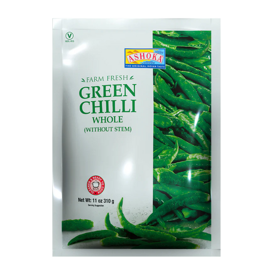 ASHOKA FRZ VEG. GREEN CHILI WITHOUT STEM