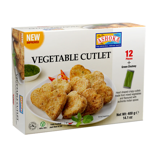 ASHOKA FRZ VEGETABLE CUTLET WITH GRN CHUTNEY