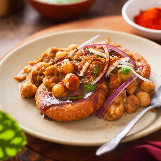 Aloo Tikki Chana Chat
