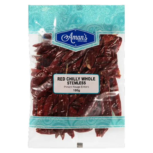 Aman's Red Chilli Whole Stemless