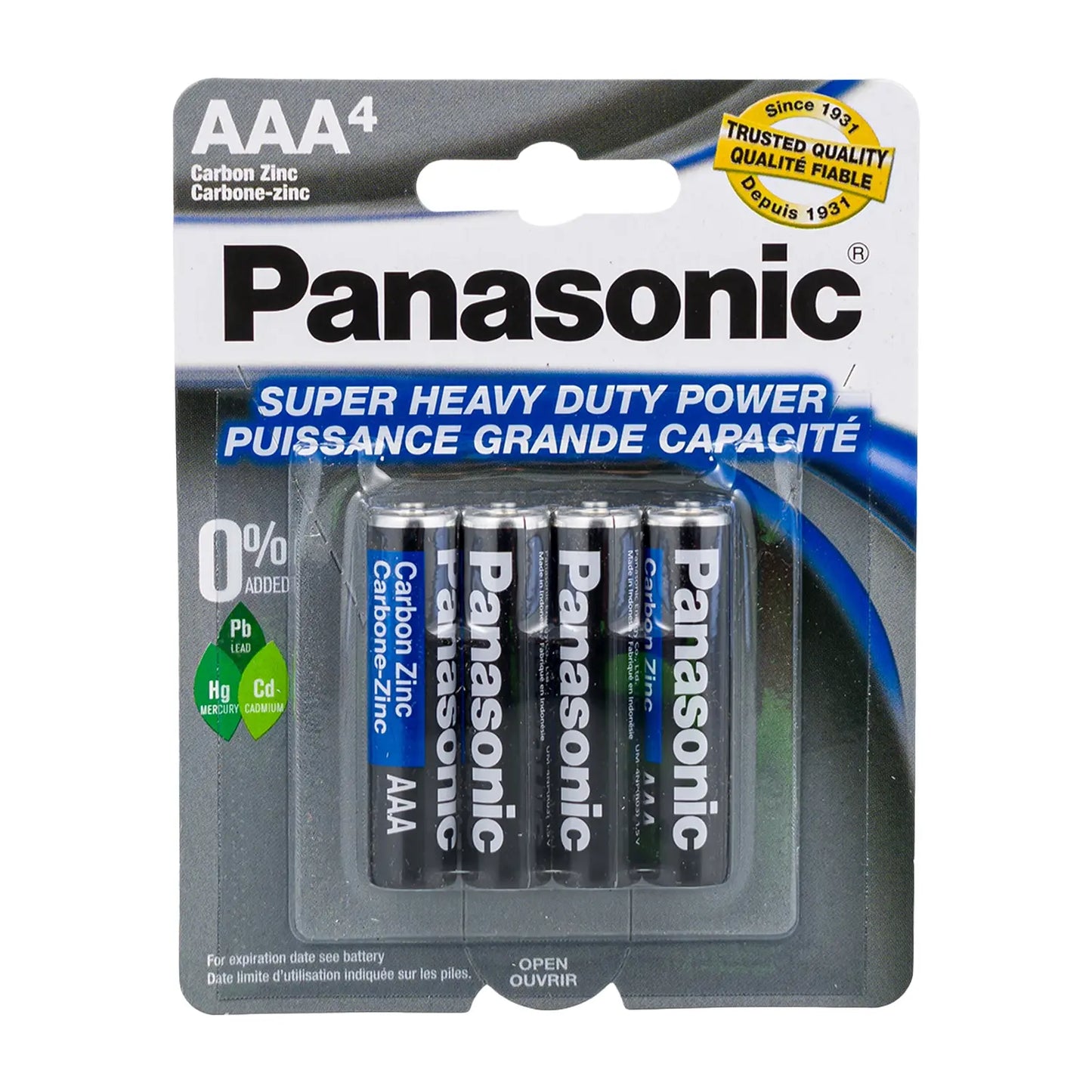 BATTERIES PANASONIC AAA-4