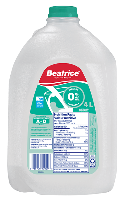 BEATRICE 0% SKIM MILK