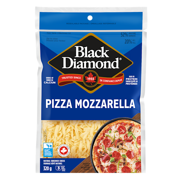 BLACK DIAMOND SHREDDED CHEESE MOZZARELLA