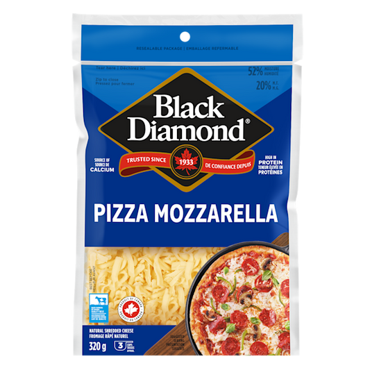 BLACK DIAMOND SHREDDED CHEESE MOZZARELLA