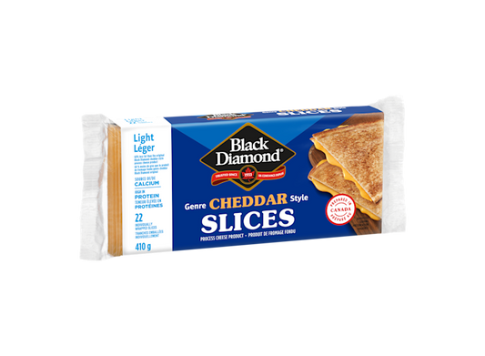 BLACK DIAMOND CHEESE SLICES LIGHT CHEDDAR