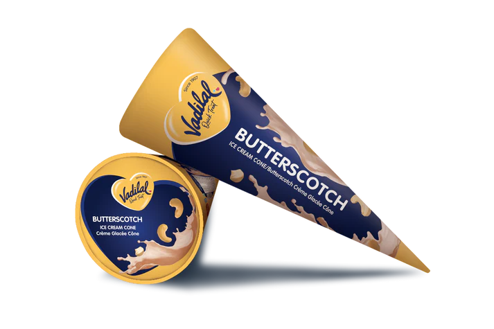 Vadilal Cones- Butterscotch