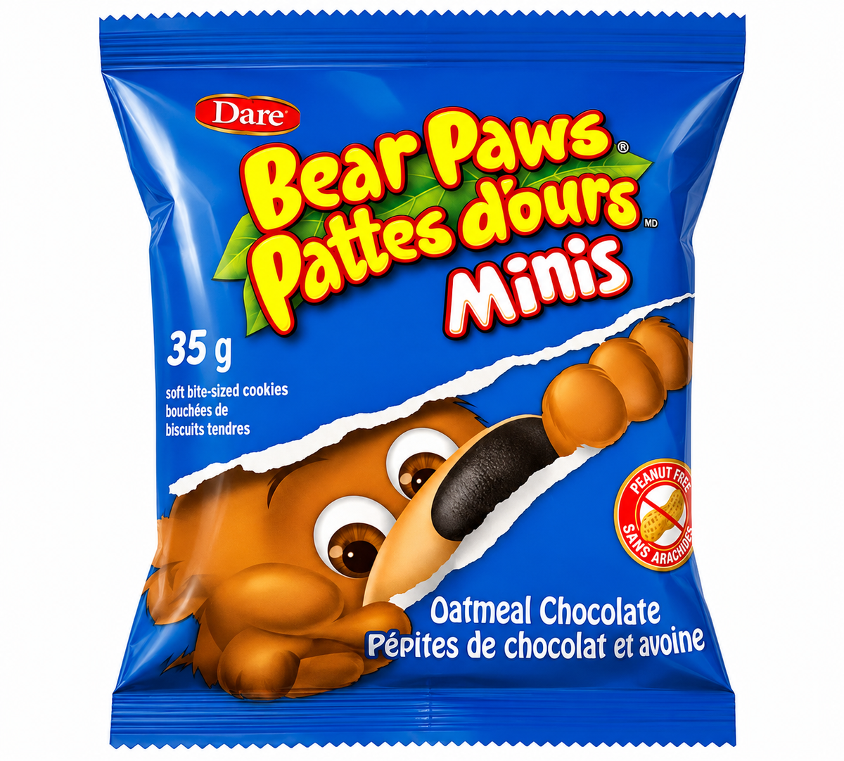 COOKIE OATML BEAR PAW CHOC CHI
