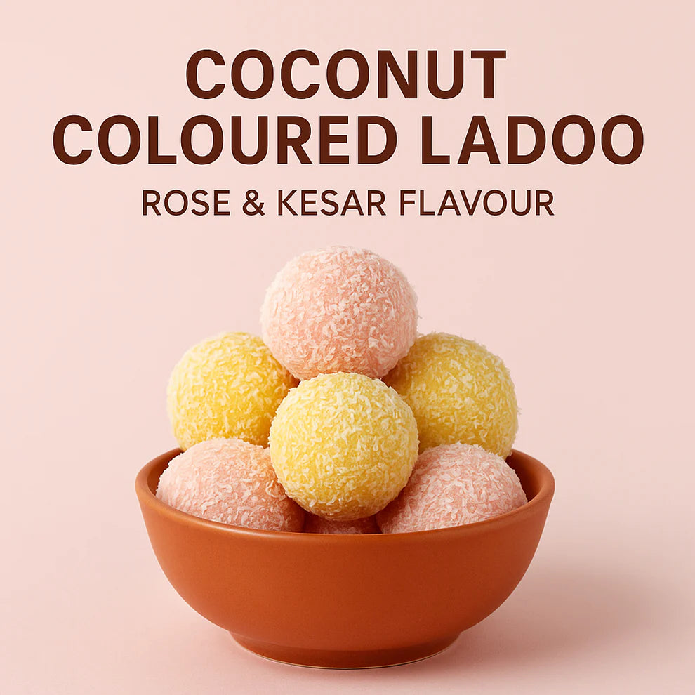 Sardar Jee Coconut Ladu (Rose & Kesar)