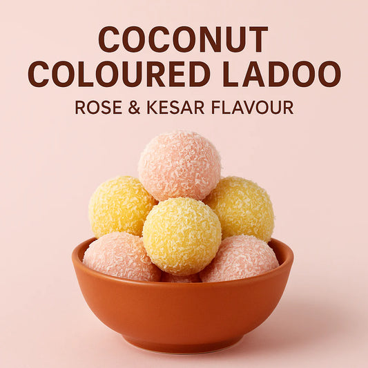 Sardar Jee Coconut Ladu (Rose & Kesar)