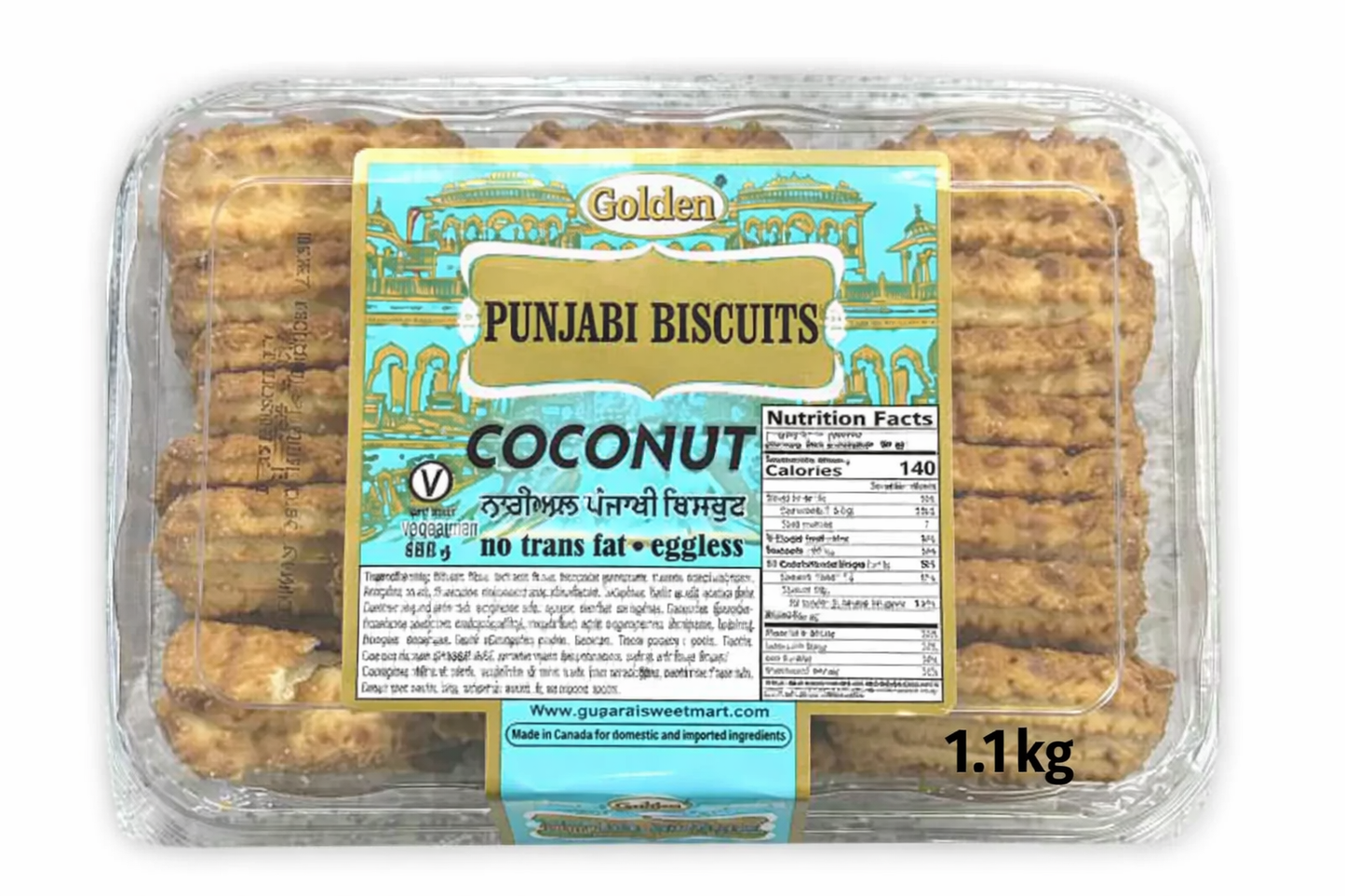 Golden Coconut Punjabi Biscuits