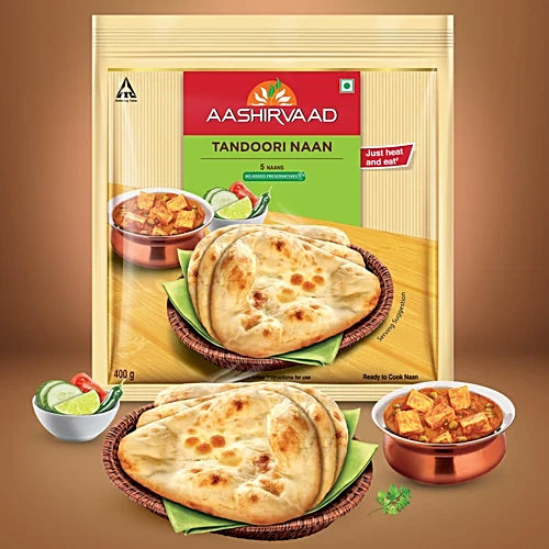 ITC Tandoori Plain Naan (5 Pcs)