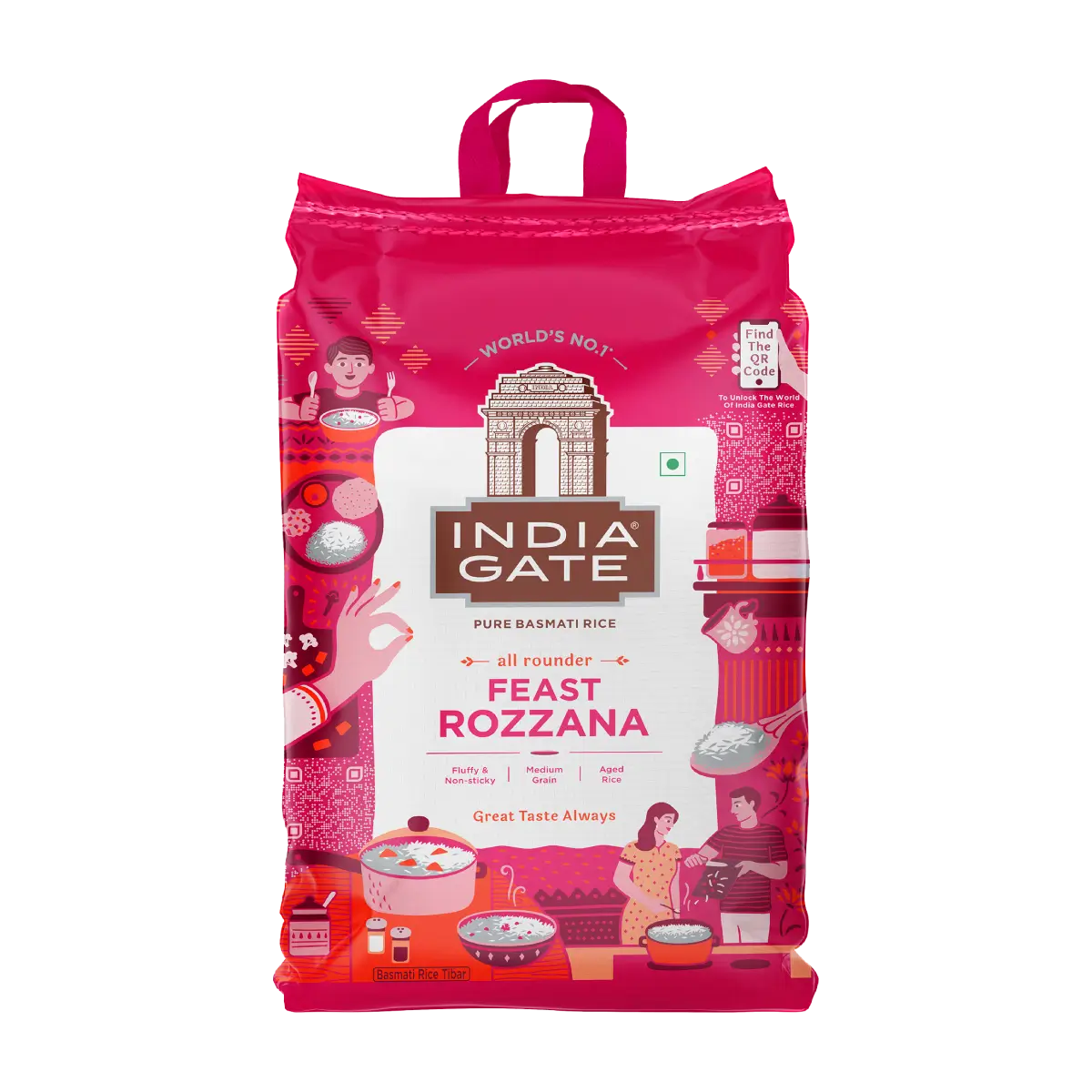 India Gate Feast Rozana 20Lb