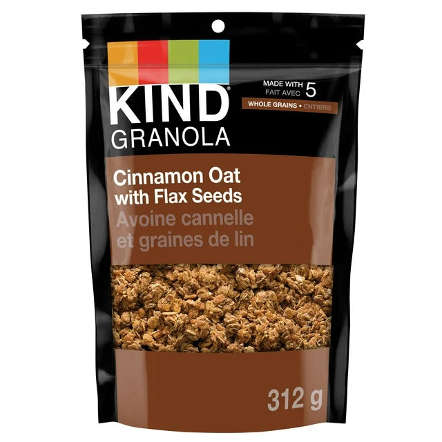 KIND GRANOLA CINNAMON OATS & FLAXSEEDS 312G