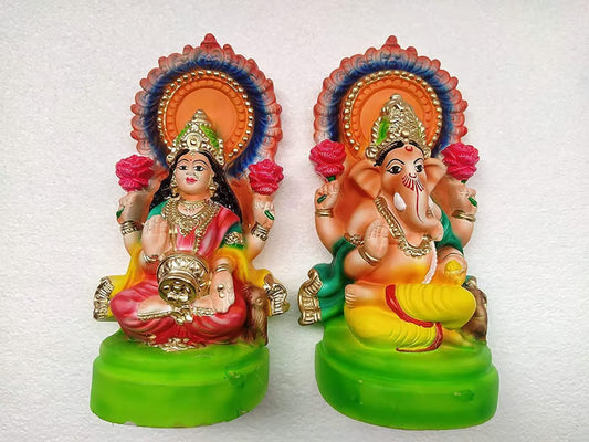 LAXMI GANESH MITTI IDOL